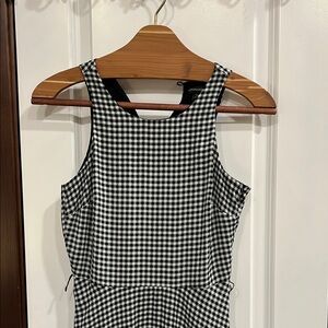Banana Republic Black and White High Low Dress